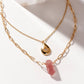Golden Drip Necklace Set