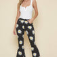 Daisy Printed Denim Flare Jeans