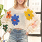 FLORAL PATCH SWEATER