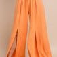 SOLID CREPE PALAZZO PANTS - ORANGE 2327