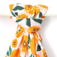 Bamboo Muslin Swaddle With Sliced Oranges