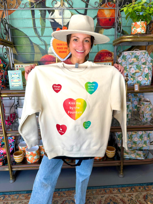 Kiss Me By The Fountain Crewneck