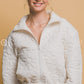 Floral Quilted Zip-Up Jacket