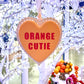Orange Valentine's  Ornament!