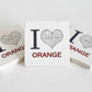 I Heart Orange Coaster