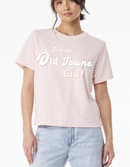 Just An Old Towne Girl Shirt- Pink