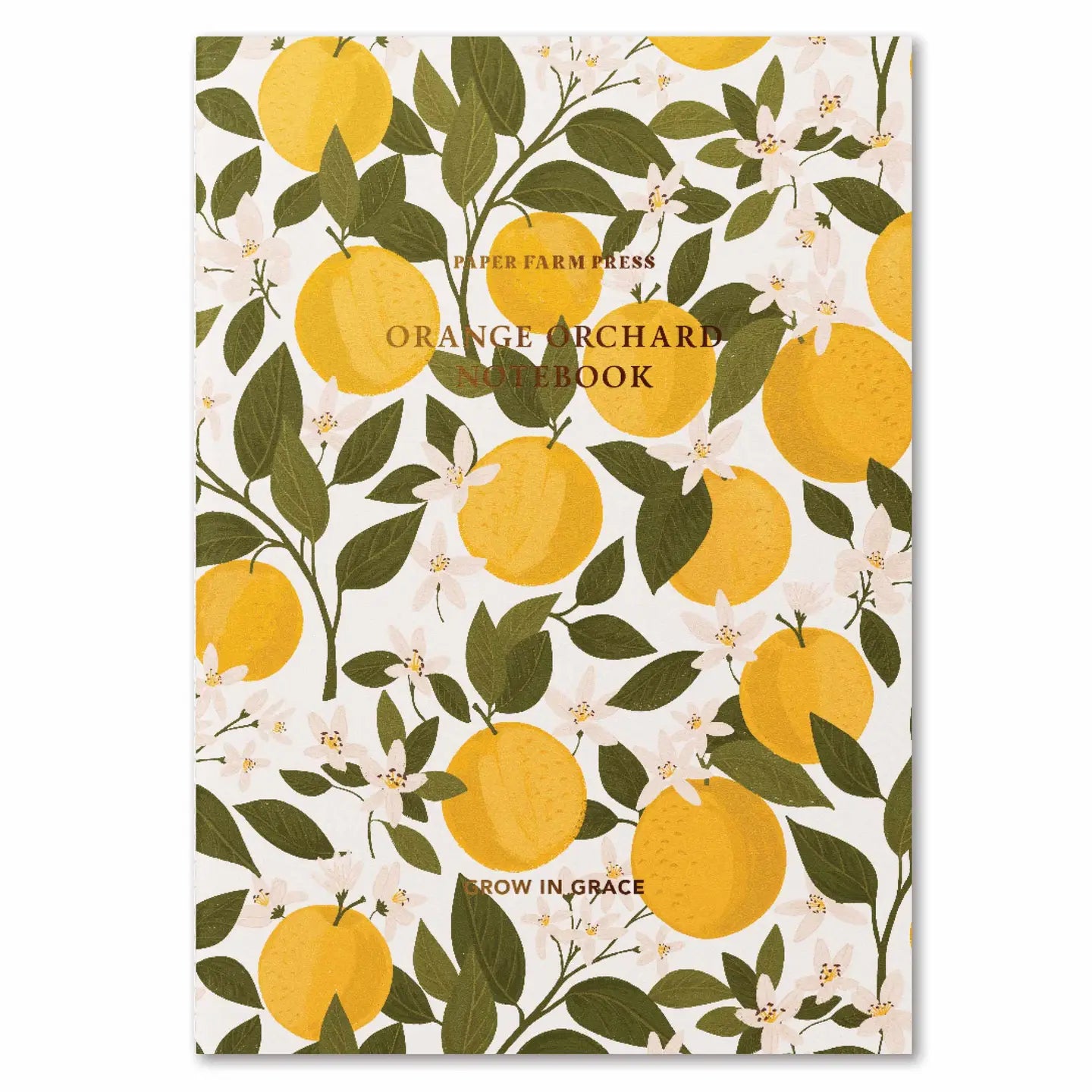 Orange Orchard Stitched Notebook