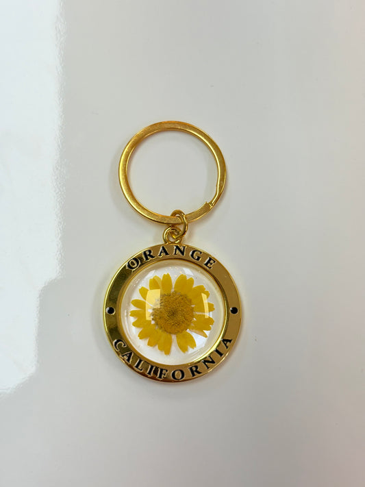 Poppy Orange California Keychain