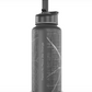 Custom Etched Orange Map Insulated Water Bottle- 32oz