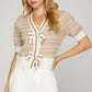 Knitted Bow Cardigan