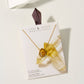 Earth, Wind and Fire Genuine Stone Necklace Gold- Citrine