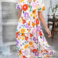 Bohemian Casual High-Waisted Color Block Dress DY327