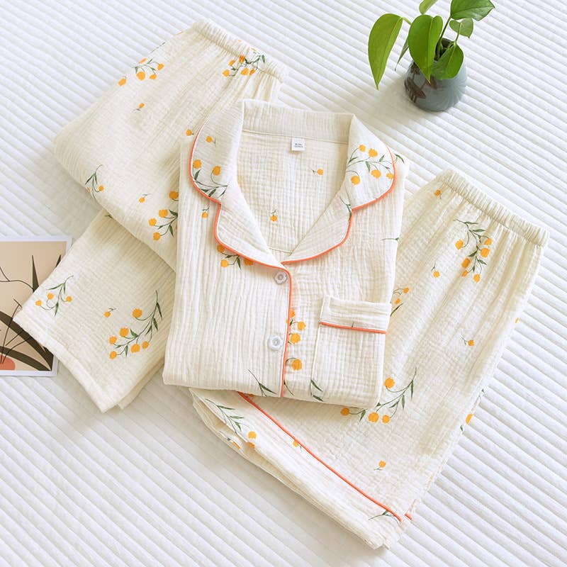 100% Cotton Orange Cutie Pajamas