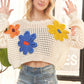 FLORAL PATCH SWEATER