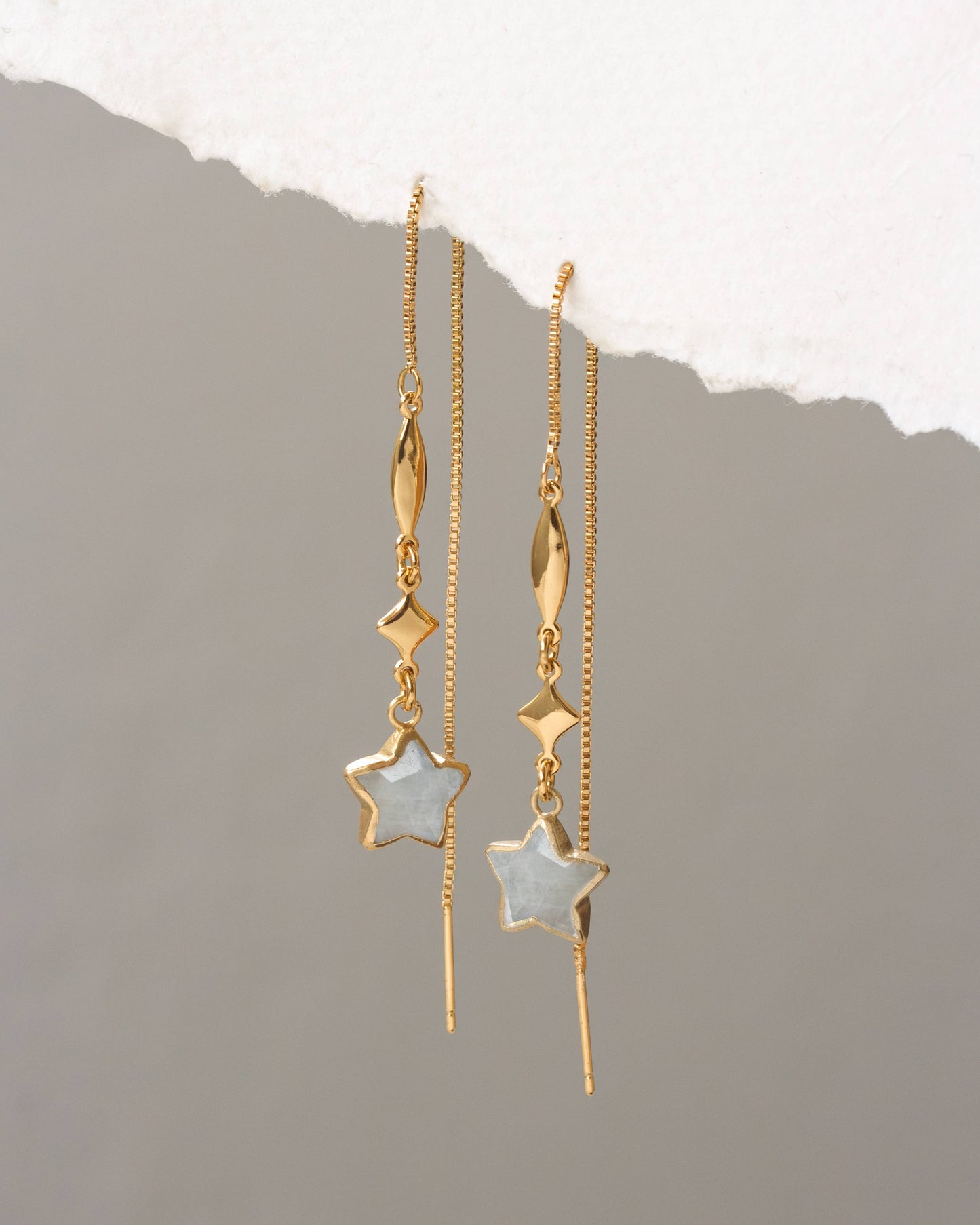 Stella Dolce Threader Earring - Moonstone