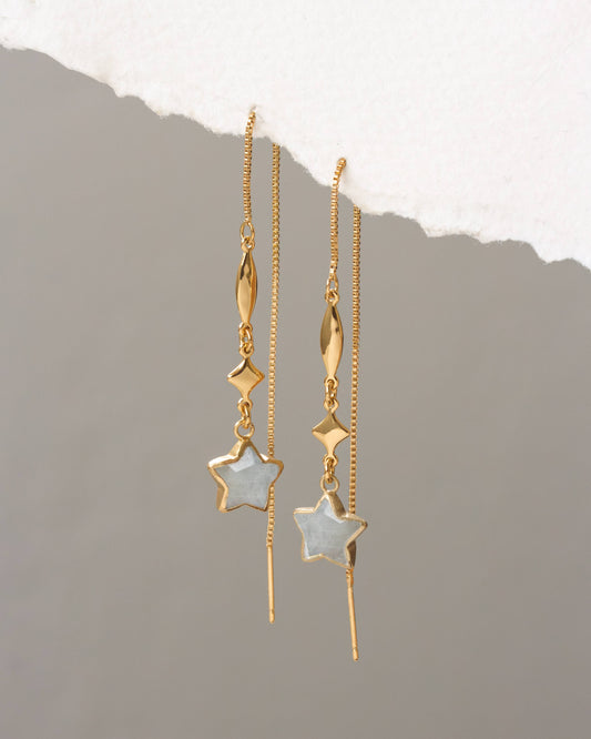 Stella Dolce Threader Earring - Moonstone