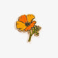 California Poppy Enamel Pin
