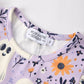 Halloween Purple Ghost Flying Sleeve Dress