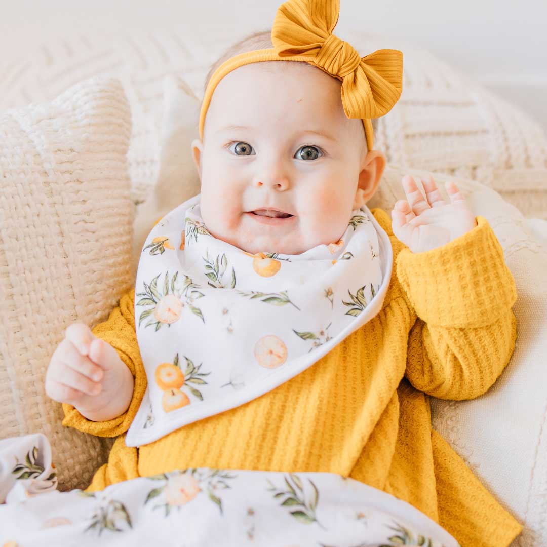 Bandana Bib - Tangerine Fruit