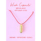 Wish Capsule Necklace w/ 3-Paper Scrolls - Gold Capsule