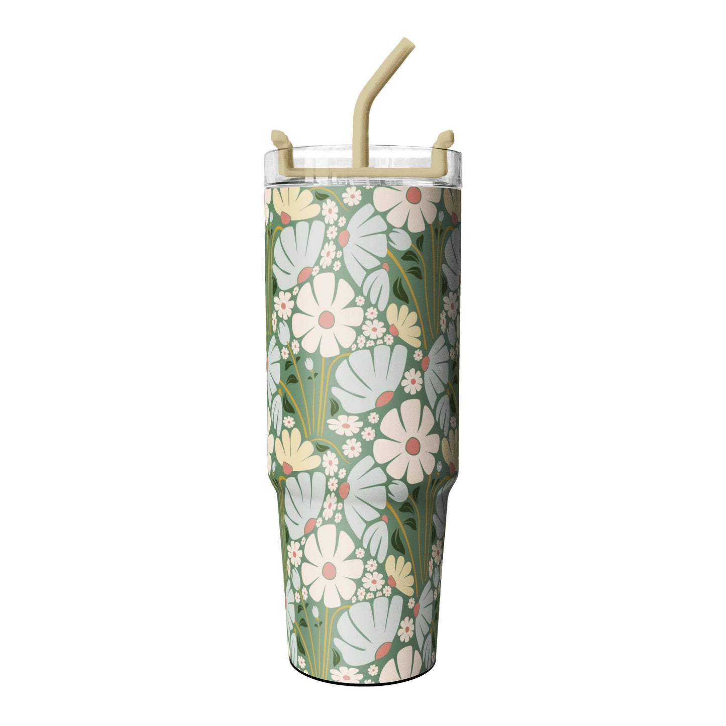 Wild Daisy 30oz Insulated Tumbler with Straw