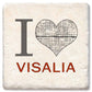 Custom I Heart City Map Coaster