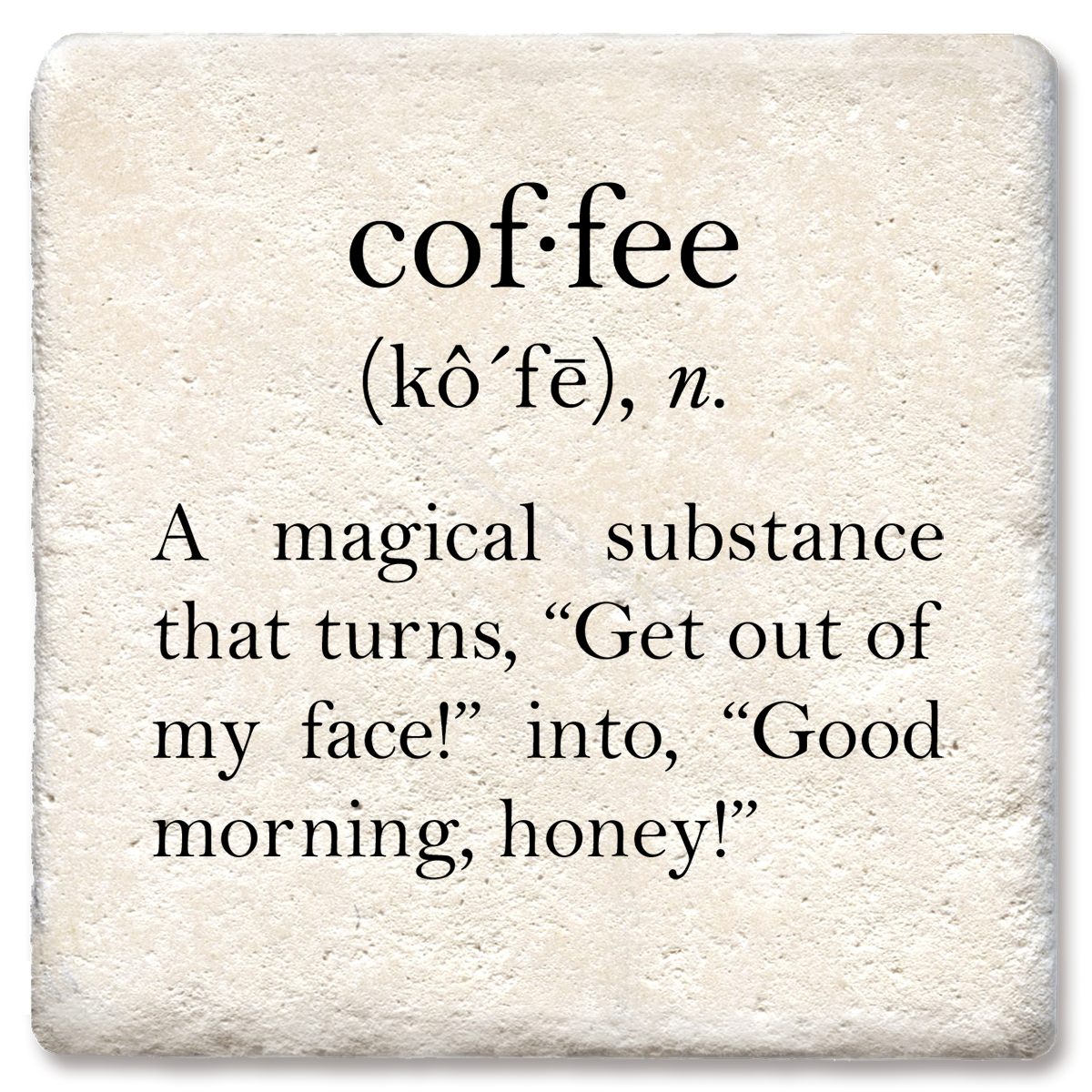 Coffee definition coaster