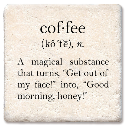 Coffee definition coaster