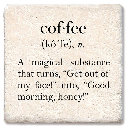 Coffee definition coaster