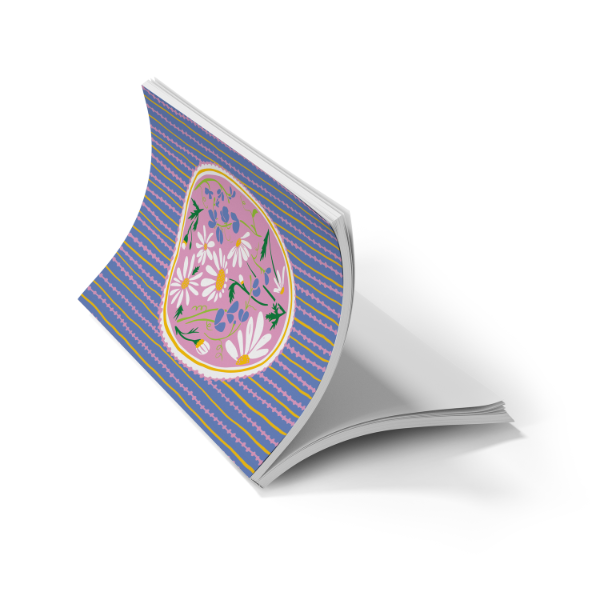 Daisy Cameo  Soft Touch Classic Layflat Notebook Journal