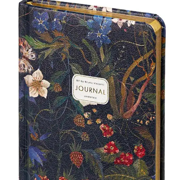Hardcover Journal A6 Vegan Leather - Forest Flowers