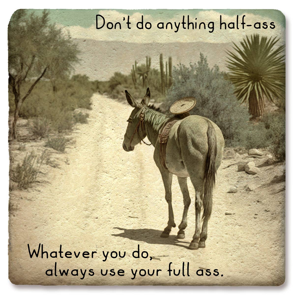 Coaster Don't do anything half-ass Coaster