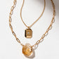 Golden Horizon Layered Necklace Set