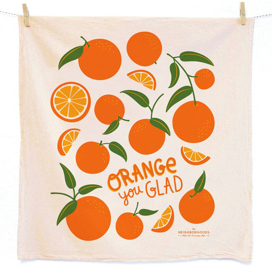 Orange Tea Towel