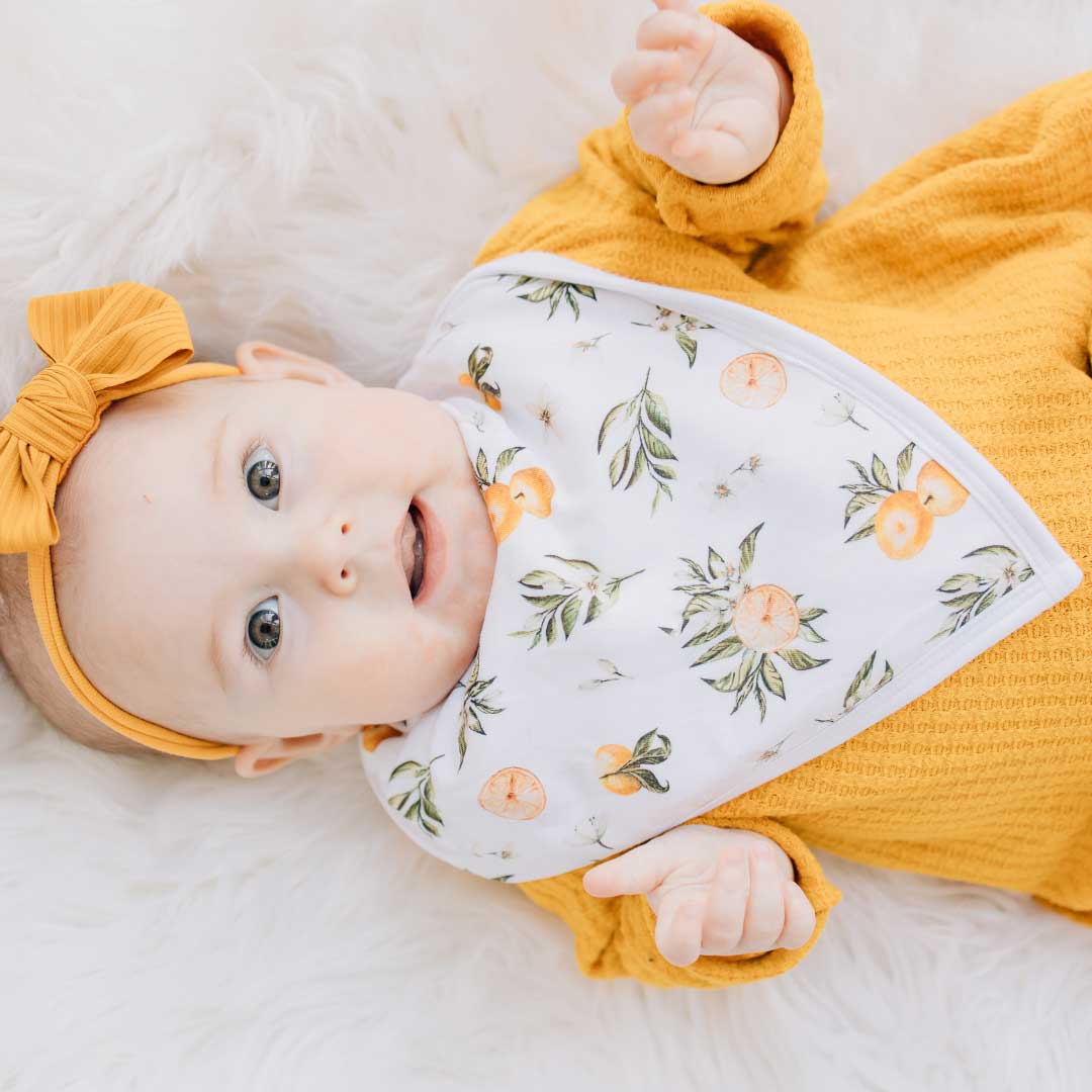 Bandana Bib - Tangerine Fruit