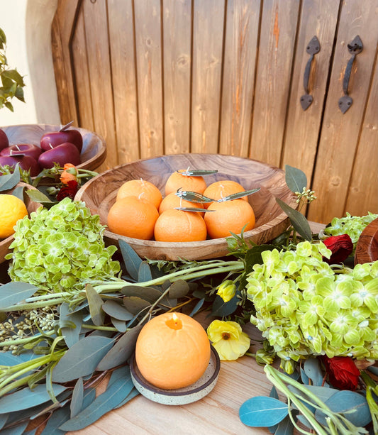 Orange Fruit Candle