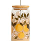 Orange Orchard Glass Can