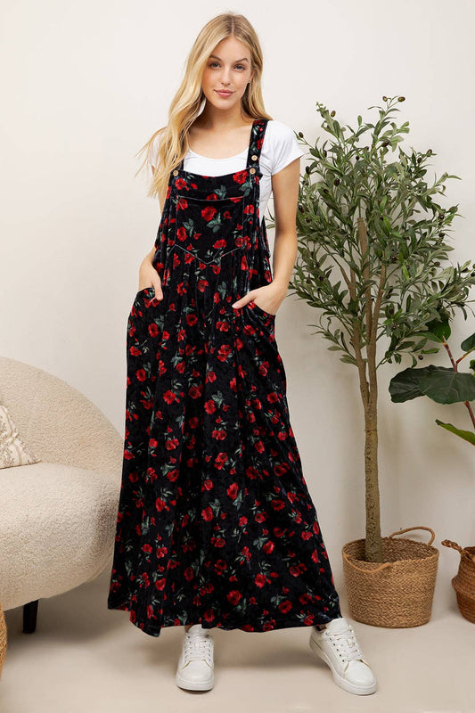 Velvet Rose Overalls