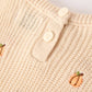 Fall Halloween & Thanksgiving Girls Pumpkin Embroidered Sweater +Bell Bottom Pants Set
