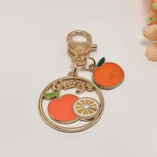 Orange Fruit Keychain