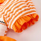 Halloween Striped Dress with Cat Smocking Embroidery –  Perfect for Fall