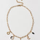 Onyx & Moonlight Charm Necklace