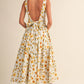 Flower Print Midi Dress