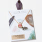 Earth, Wind and Fire Stone Necklace Gold- Rhodochrosite