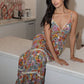 Multi Color Floral Maxi Dress