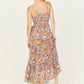 TWIST FRONT CUT OUT TIERED MAXI DRESS