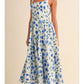Flower Print Midi Dress