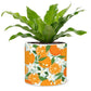 Large Oranges & Blossoms Planter-6.5"D