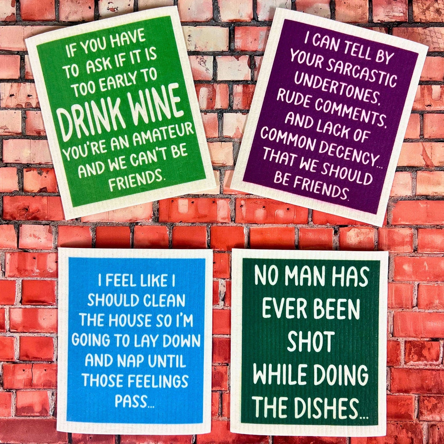 I Should Clean This House Funny Swedish Dishcloths - Kitchen