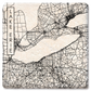 Custom City Street Map Coaster